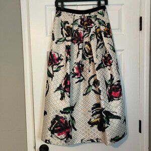 Phoebe: Floral print midi skirt (size 4)